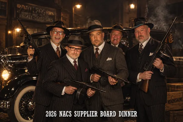 After photo: 1920s Gangster, 2026 NACS Supplier Board Dinner