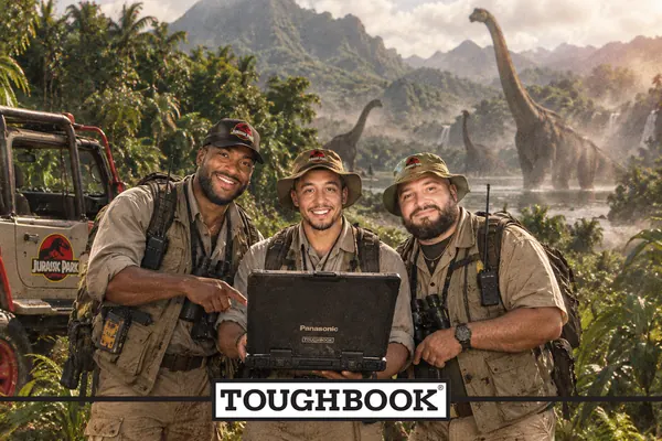 After photo: Toughbook Park Rangers, Panasonic Toughbook 90s Party