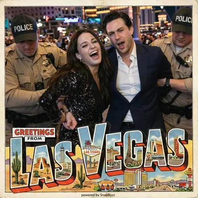 Souvenir photo — Arrested in Vegas theme