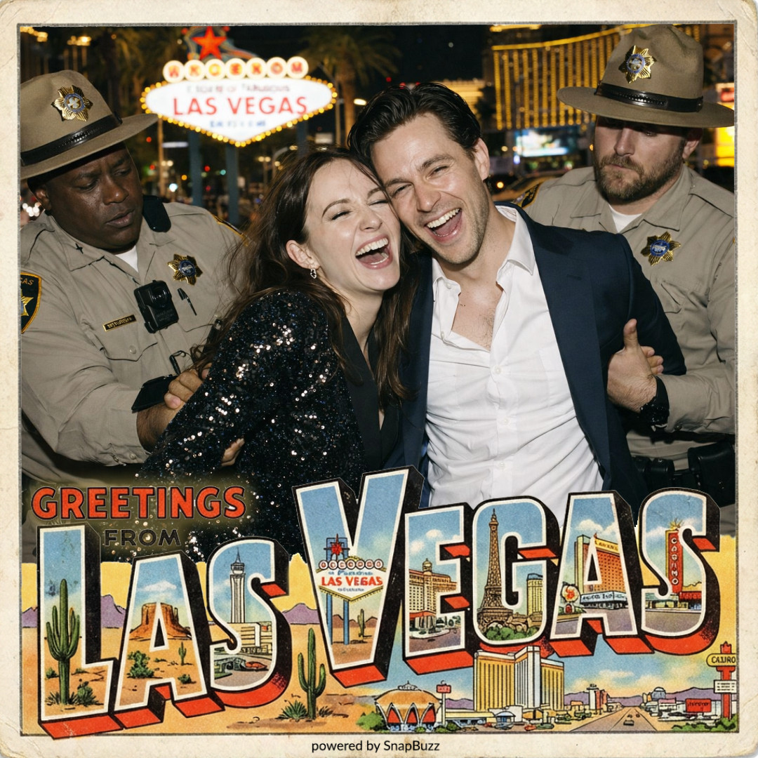 AI transformed photo - Arrested in Vegas theme