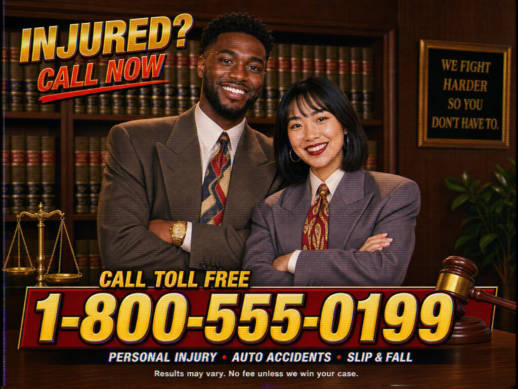 Accident Attorney TV Ad — AI photo booth effect, Couple rendering