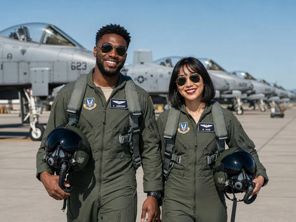 Air Force Fighter Pilot — AI photo booth effect, Couple rendering