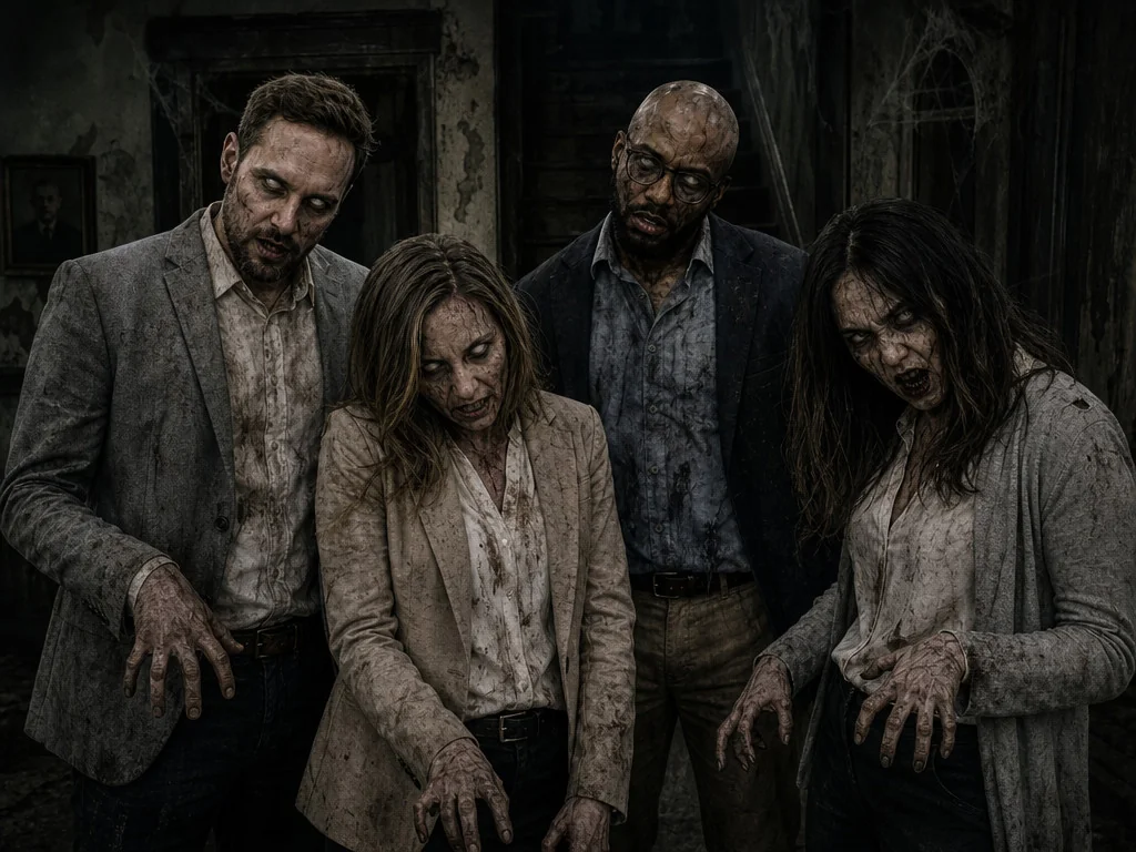 Amityville Possessed — AI photo booth effect, Group rendering
