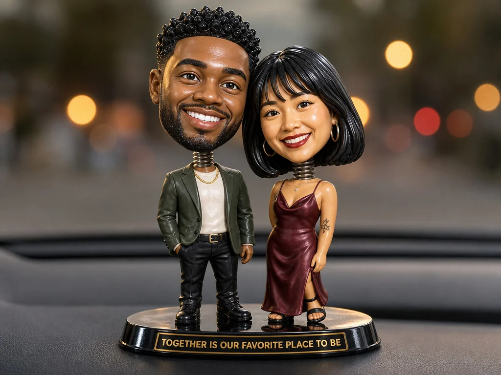 Bobblehead — AI photo booth effect, Couple rendering
