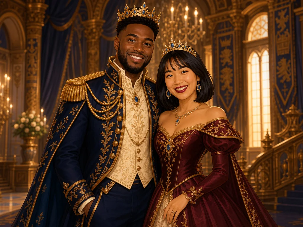 Cartoon Prince — AI photo booth effect, Couple rendering