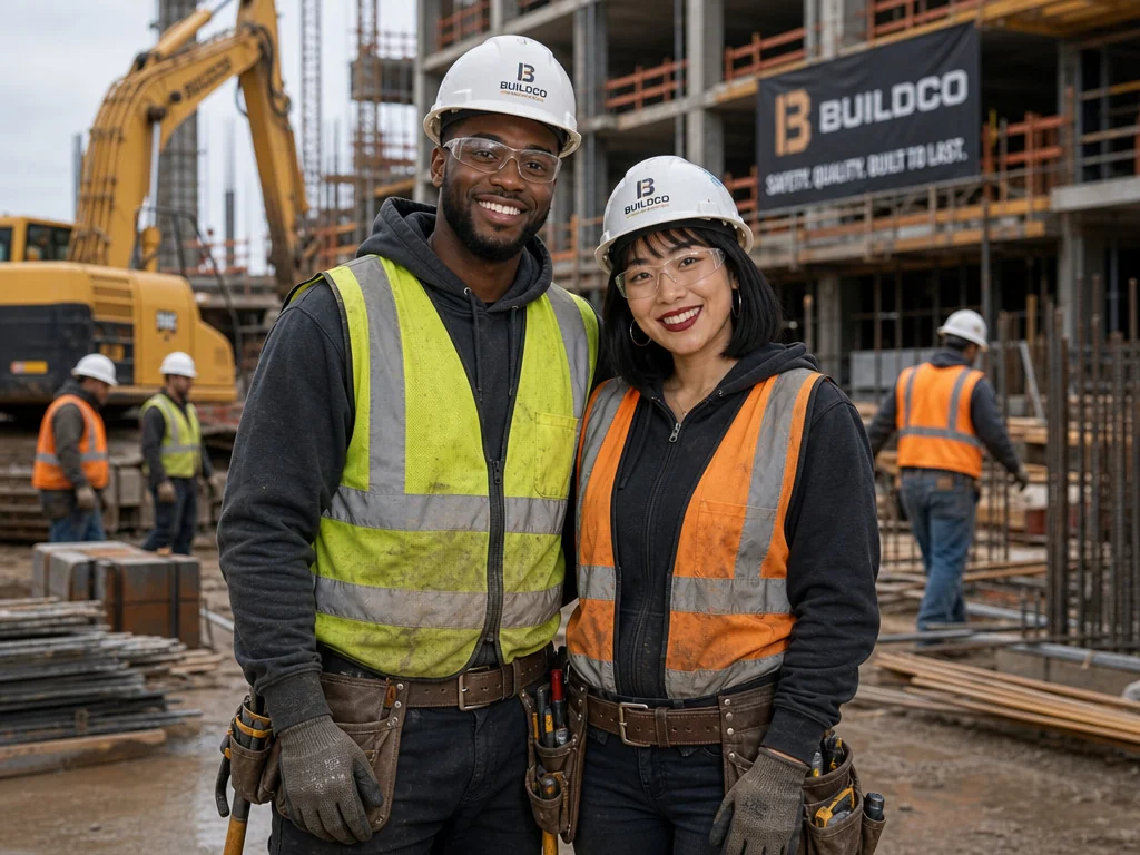 Construction Worker — AI photo booth effect, Couple rendering