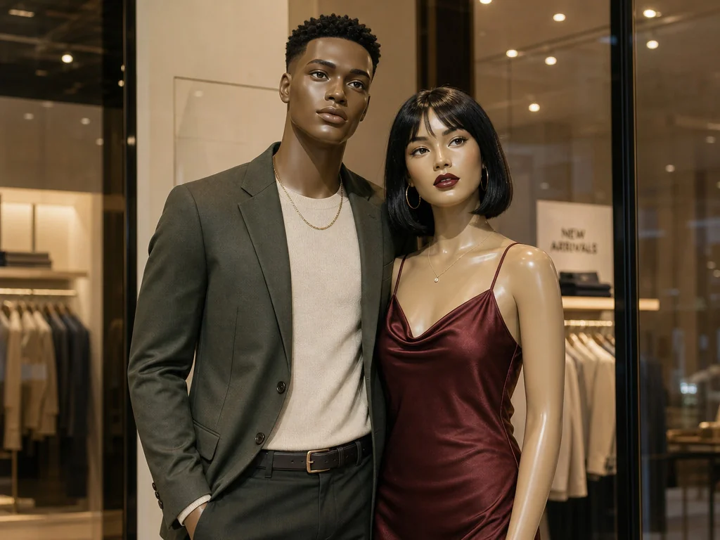 Department Store Mannequin — AI photo booth effect, Couple rendering