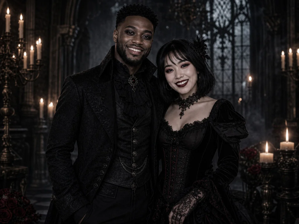 Gothic Style — AI photo booth effect, Couple rendering