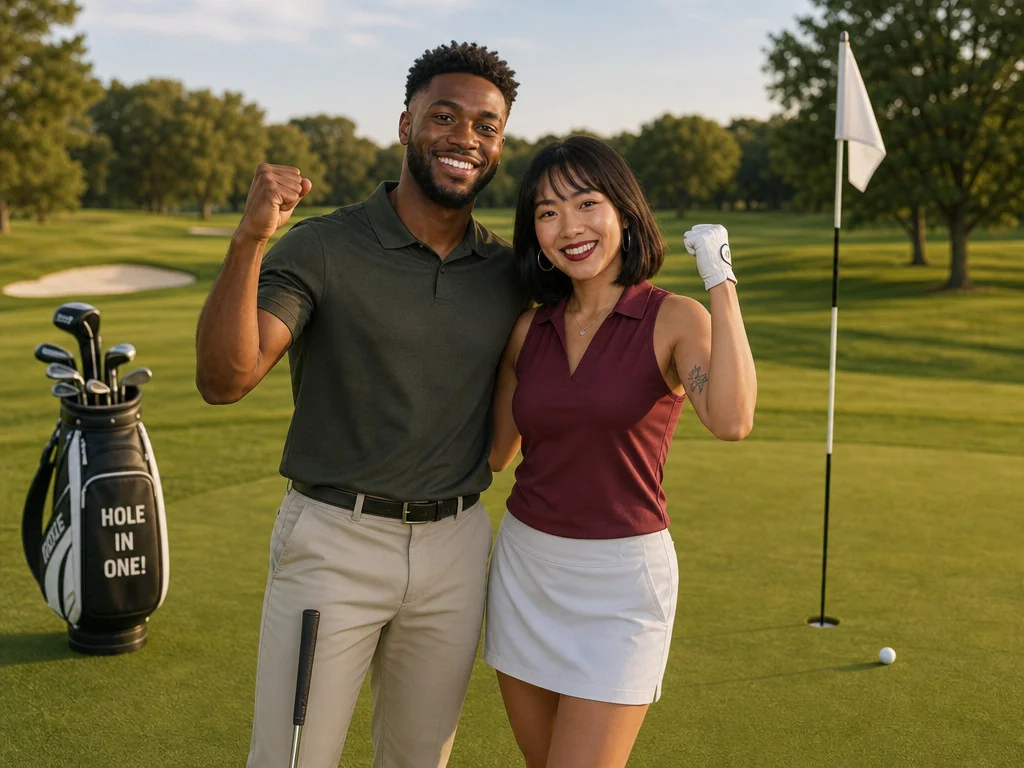 Hole-in-One — AI photo booth effect, Couple rendering