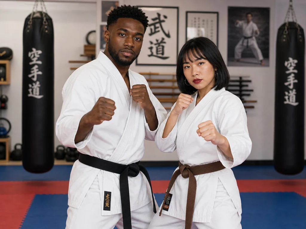 Karate Studio — AI photo booth effect, Couple rendering