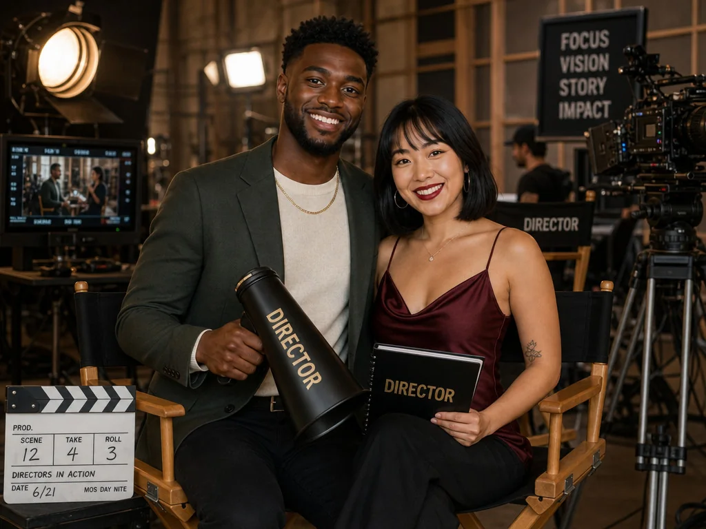 Movie Director Set — AI photo booth effect, Couple rendering