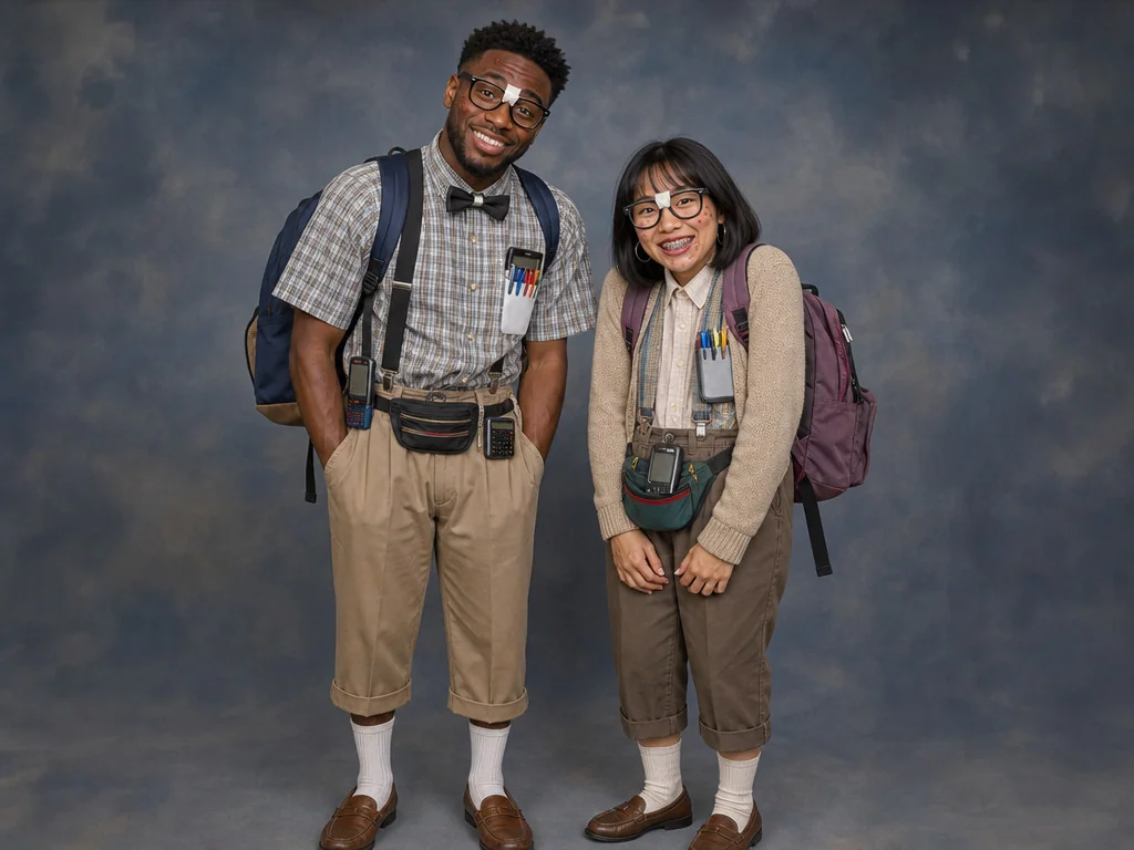 Nerd Transformation — AI photo booth effect, Couple rendering