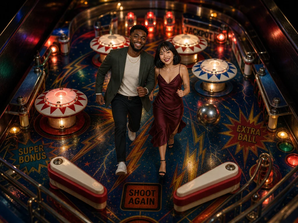 Pinball Machine — AI photo booth effect, Couple rendering