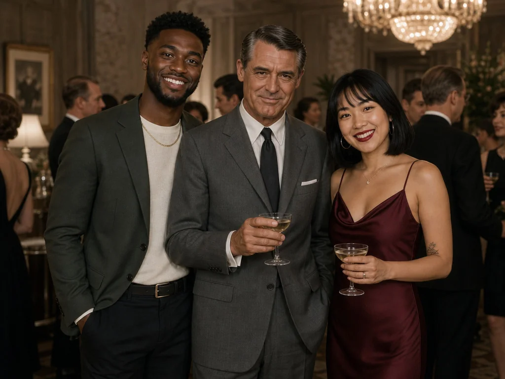 Pose with Cary Grant — AI photo booth effect, Couple rendering