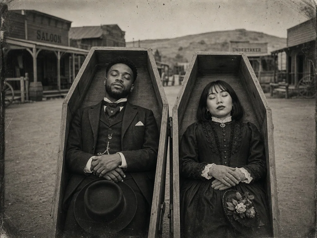 Postmortem Photo Old West — AI photo booth effect, Couple rendering