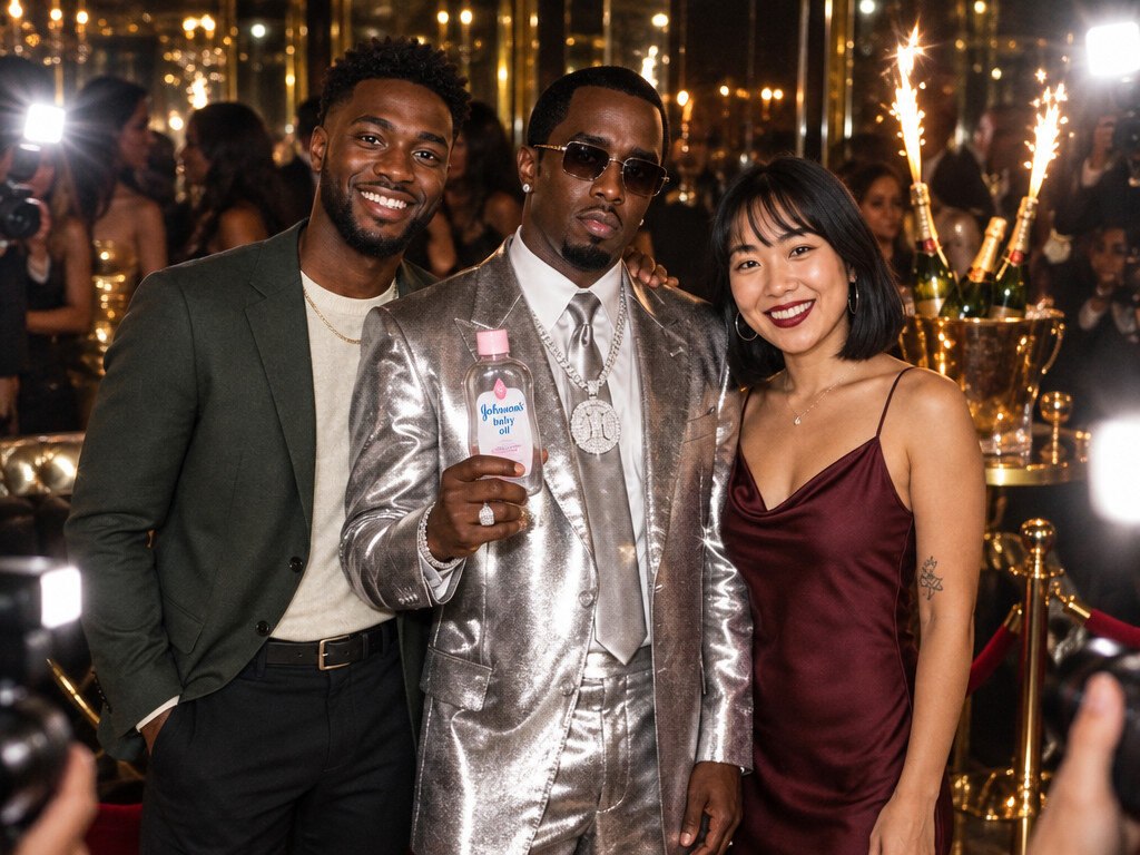 Party With Puff Daddy: AI photo booth effect, Couple rendering