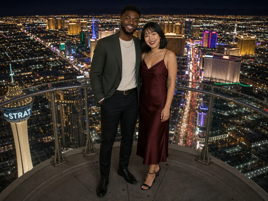 Stratosphere Top — AI photo booth effect, Couple rendering