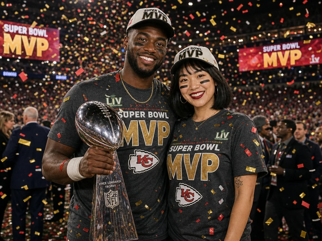 Super Bowl MVP — AI photo booth effect, Couple rendering