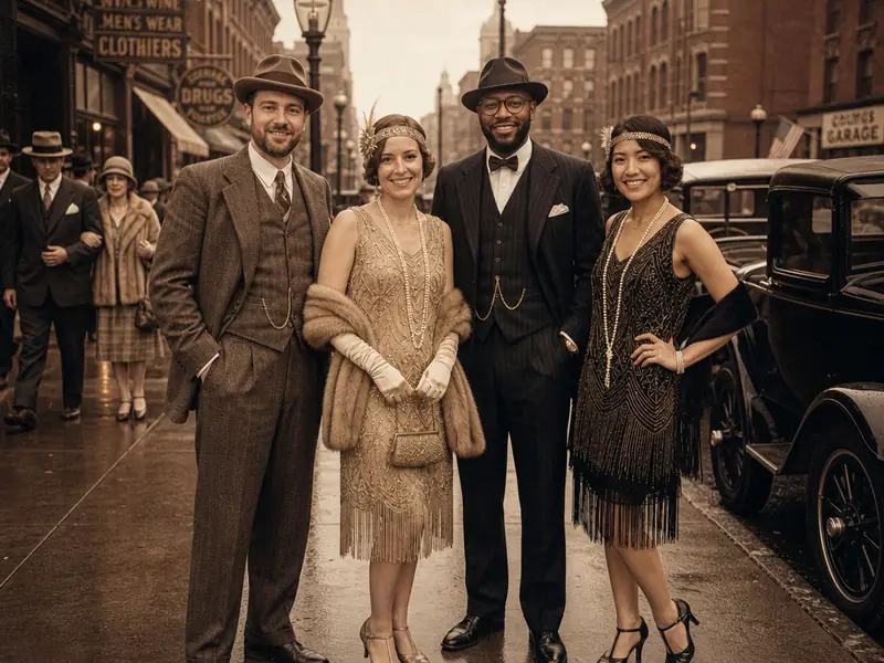1920s Flapper Era — group