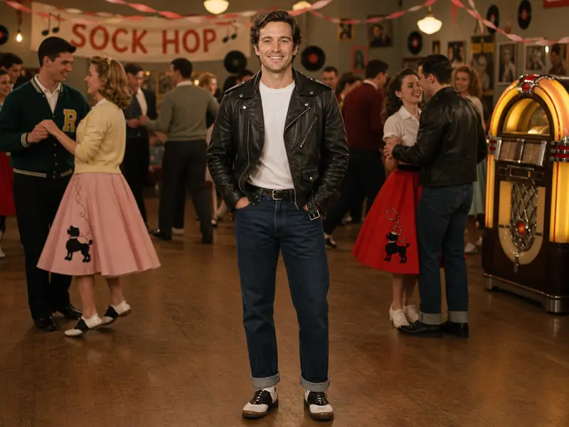 1950s Sock Hop AI photo booth effect — Solo rendering