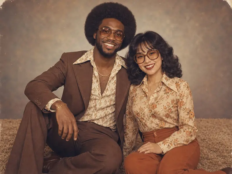 1970s Mall Portrait AI photo booth effect