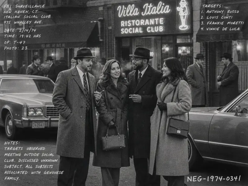 1970s Mobster Social Club AI photo booth effect — Group rendering