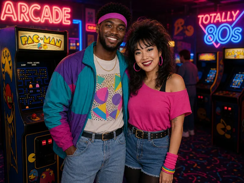 1980s Arcade — couple