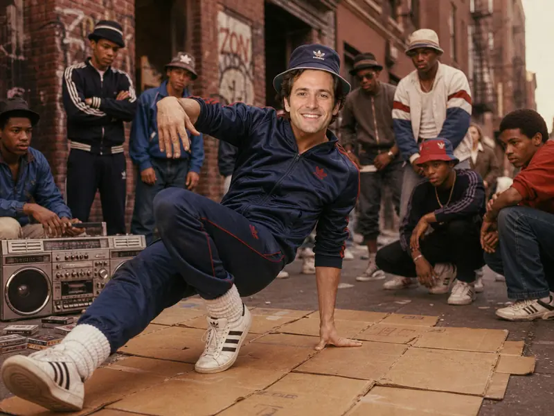 1980s Breakdancing Inner City AI photo booth effect — Solo rendering