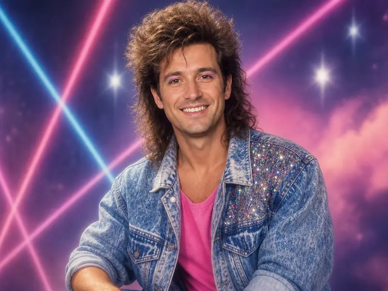 1980s Mall Portrait AI photo booth effect — Solo rendering