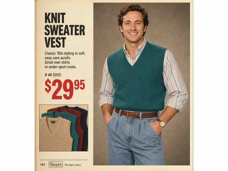 1980s Sears Catalog Page AI photo booth effect — Solo rendering