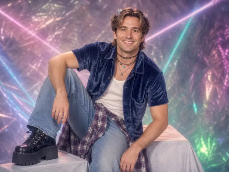 1990s Mall Portrait AI photo booth effect — Solo rendering