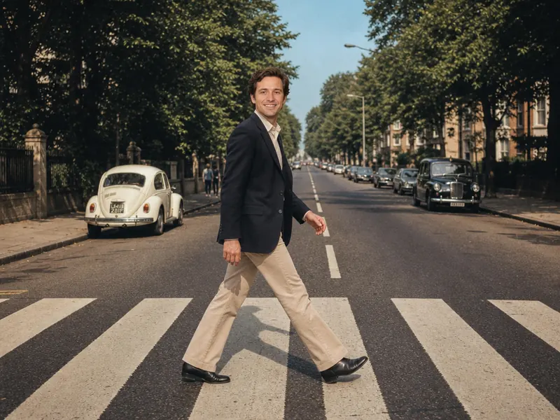 Abbey Road Crosswalk AI photo booth effect — Solo rendering