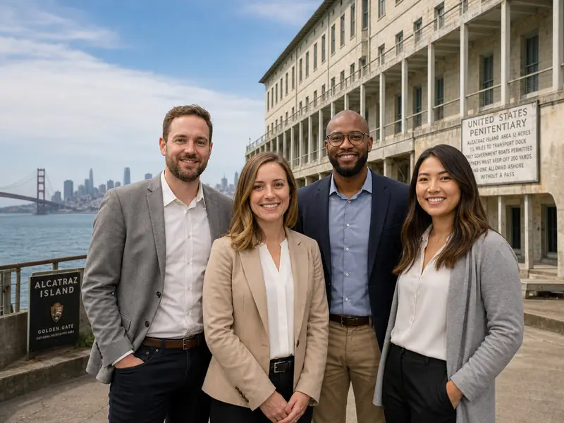 Alcatraz San Francisco AI photo booth effect — Group rendering