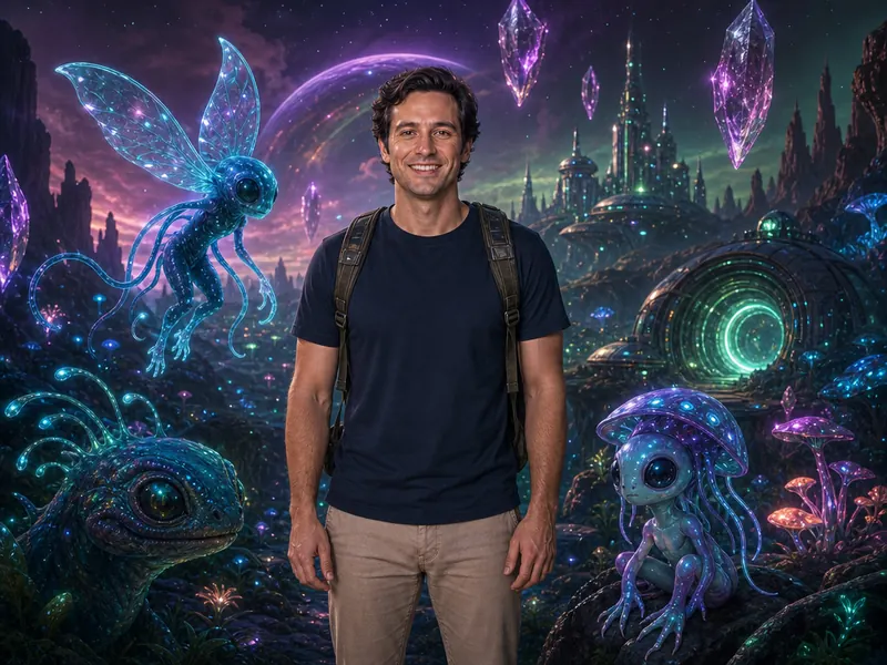 Alien Planet AI photo booth effect — Solo rendering