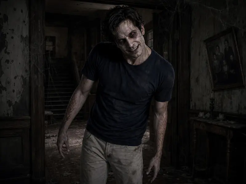 Amityville Possessed AI photo booth effect — Solo rendering