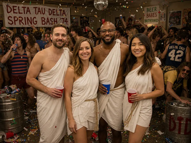 Animal House Toga Party — group
