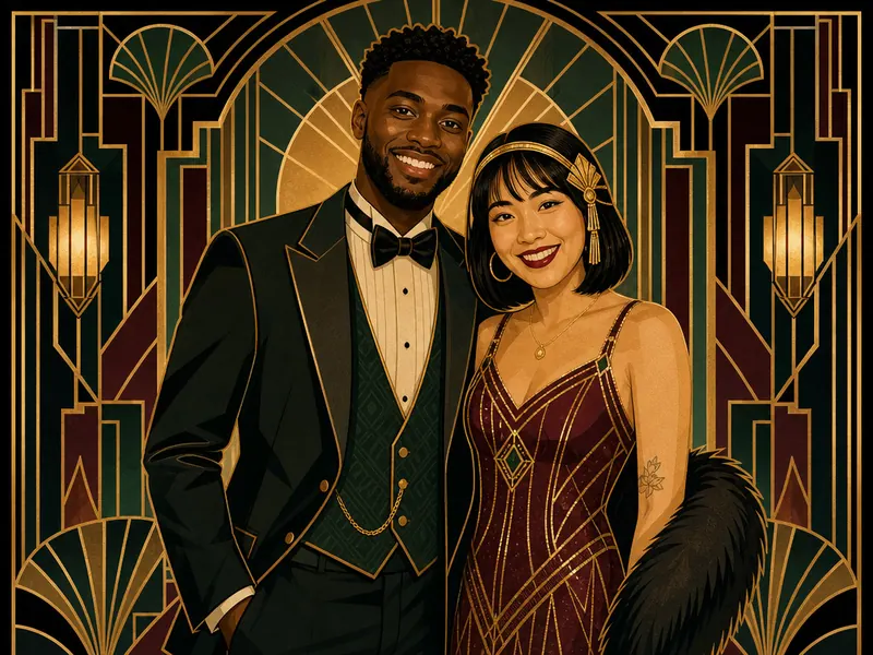 Art Deco Style AI photo booth effect