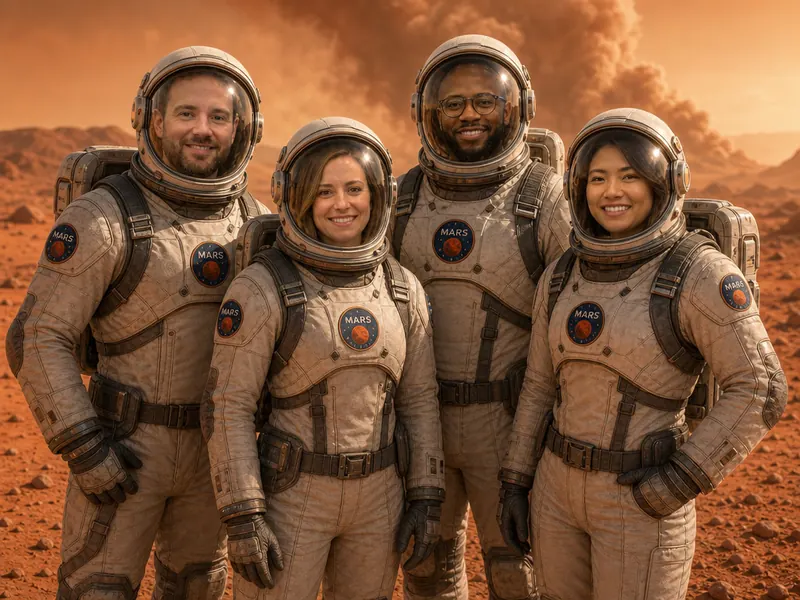Astronaut on Mars — group