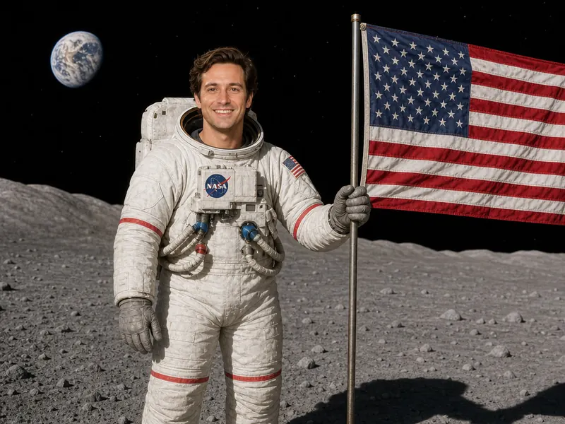 Astronaut on the Moon — solo