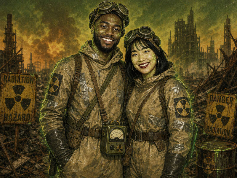 Atomic Fallout Survivor AI photo booth effect