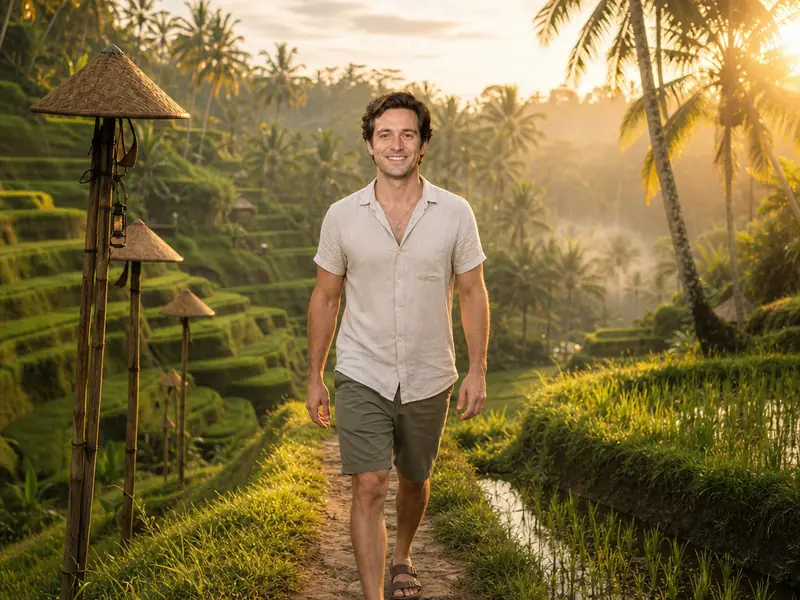 Bali Rice Terraces AI photo booth effect — Solo rendering