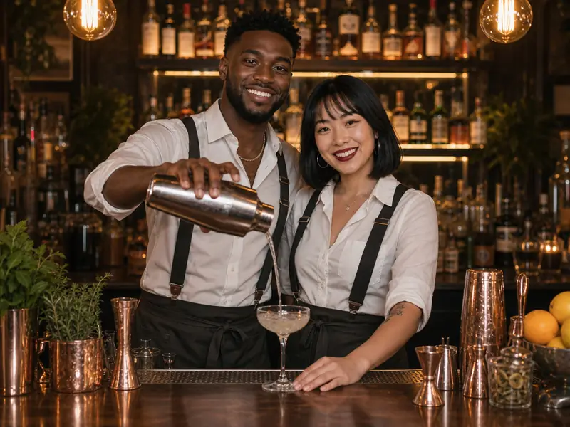 Bartender Mixology AI photo booth effect