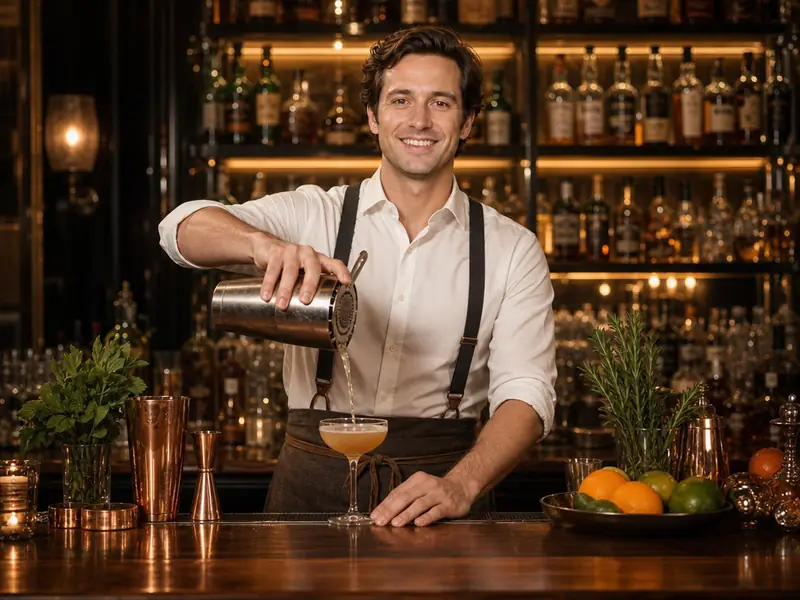 Bartender Mixology AI photo booth effect — Solo rendering