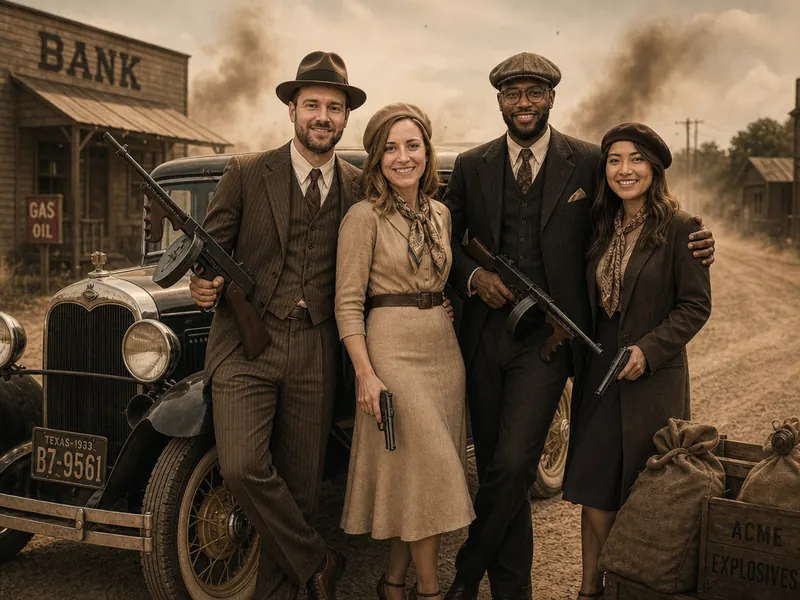Bonnie and Clyde — group