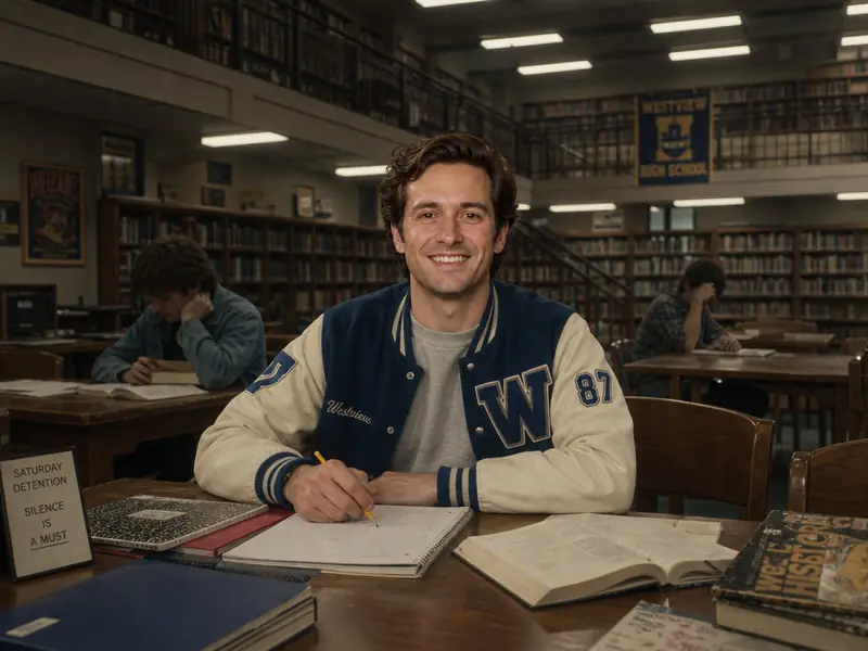 Breakfast Club Library AI photo booth effect — Solo rendering