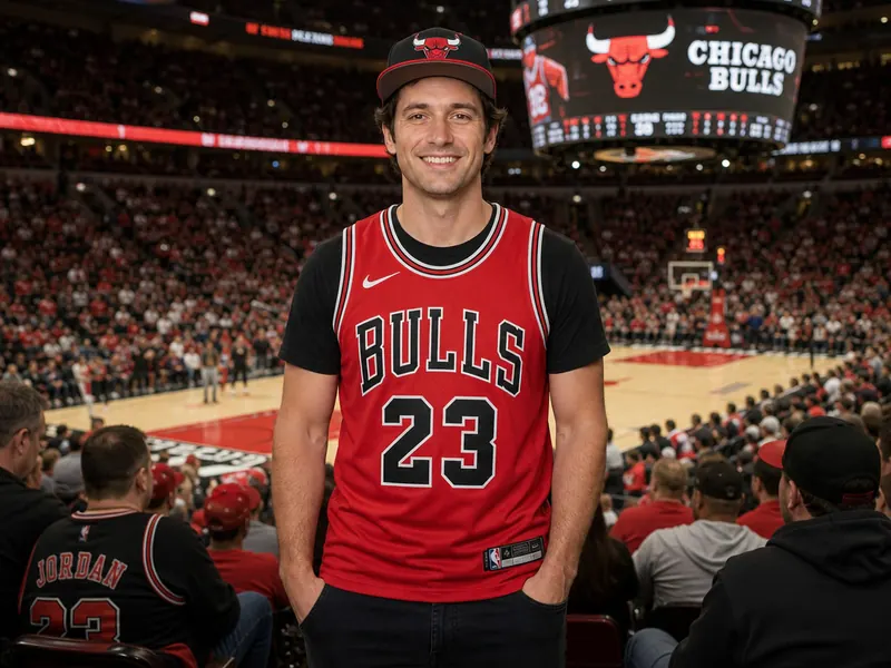 Bulls Game AI photo booth effect — Solo rendering