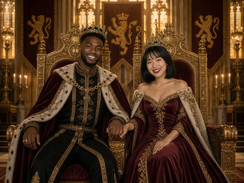 Castle Throne Royals — couple
