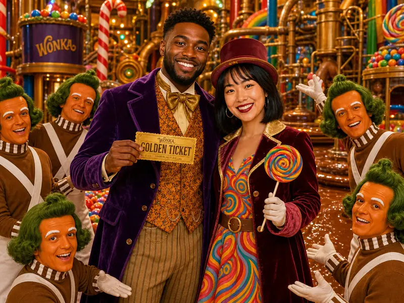 Charlie and the Chocolate Factory AI photo booth effect