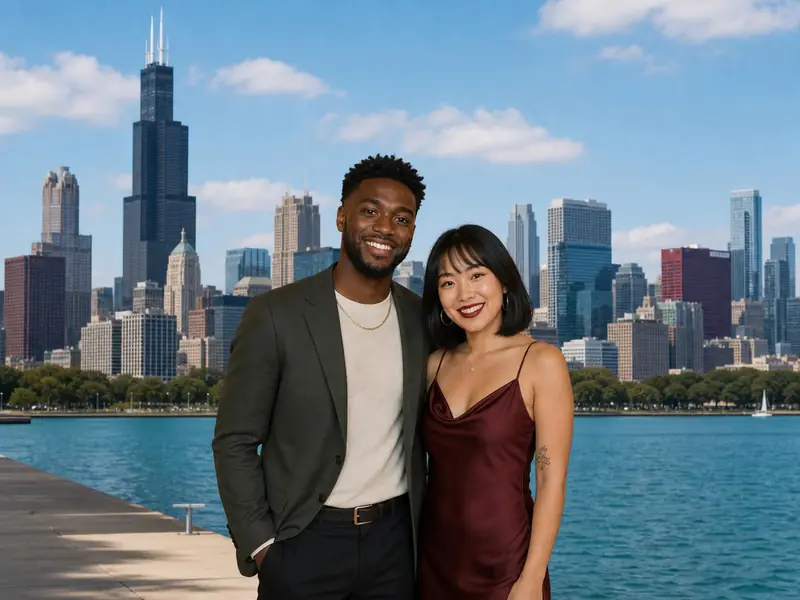 Chicago Skyline AI photo booth effect