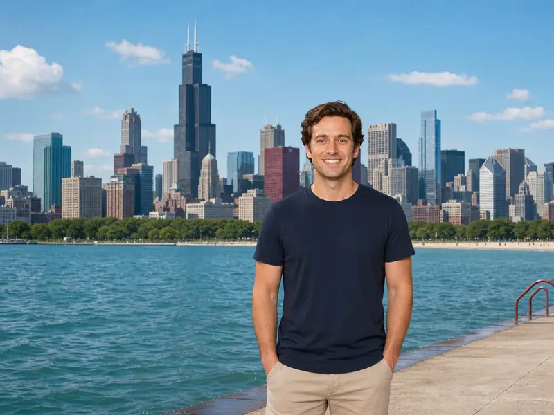 Chicago Skyline AI photo booth effect — Solo rendering